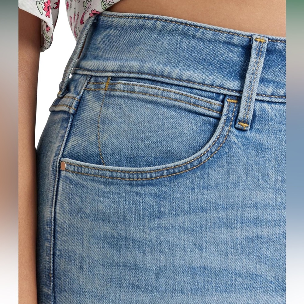 Wrangler Womens High Rise Wide Leg A-line Crop Jean - Picture 6 of 7